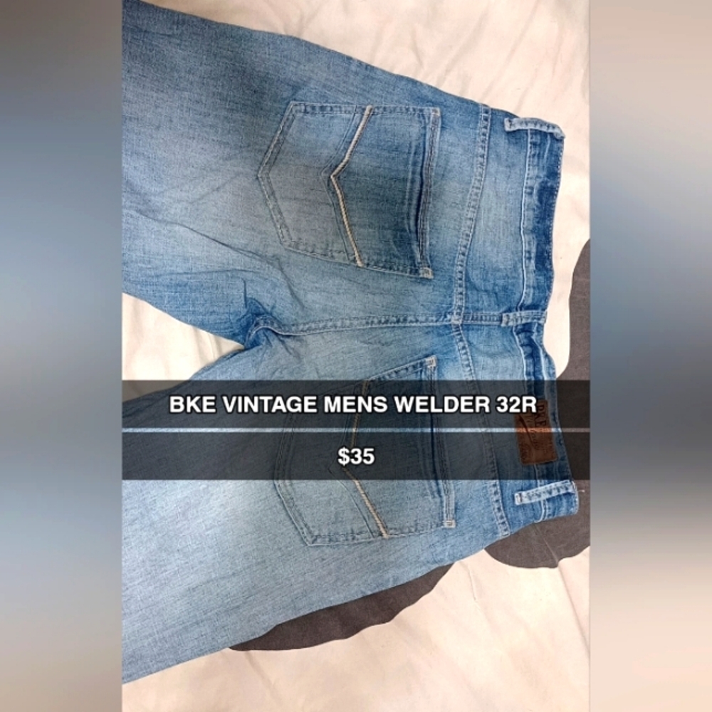 BKE VINTAGE mens welder sz 32
